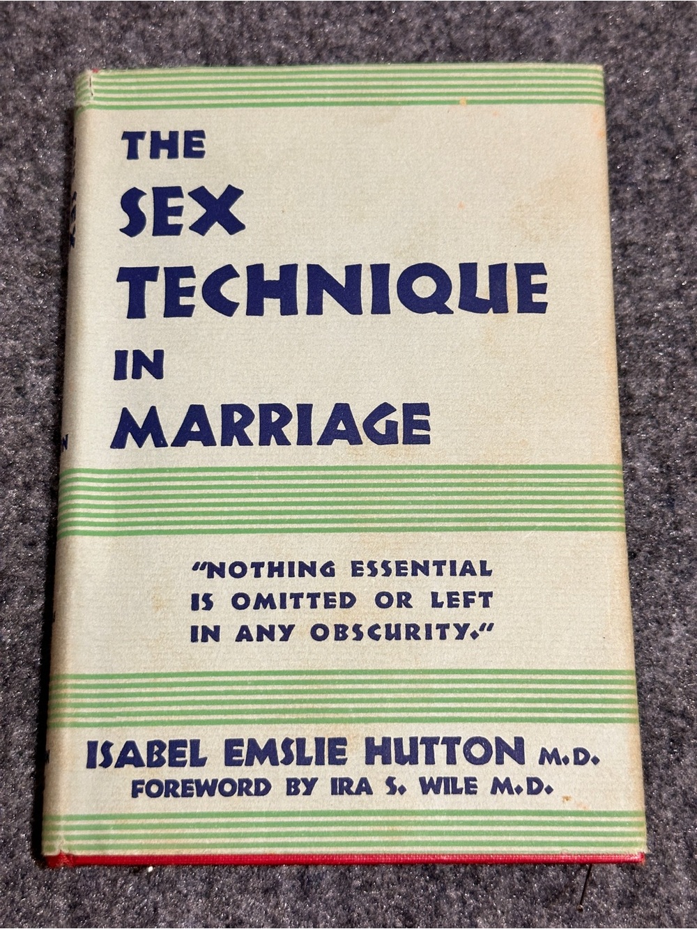 The sex technique in marriage 1936